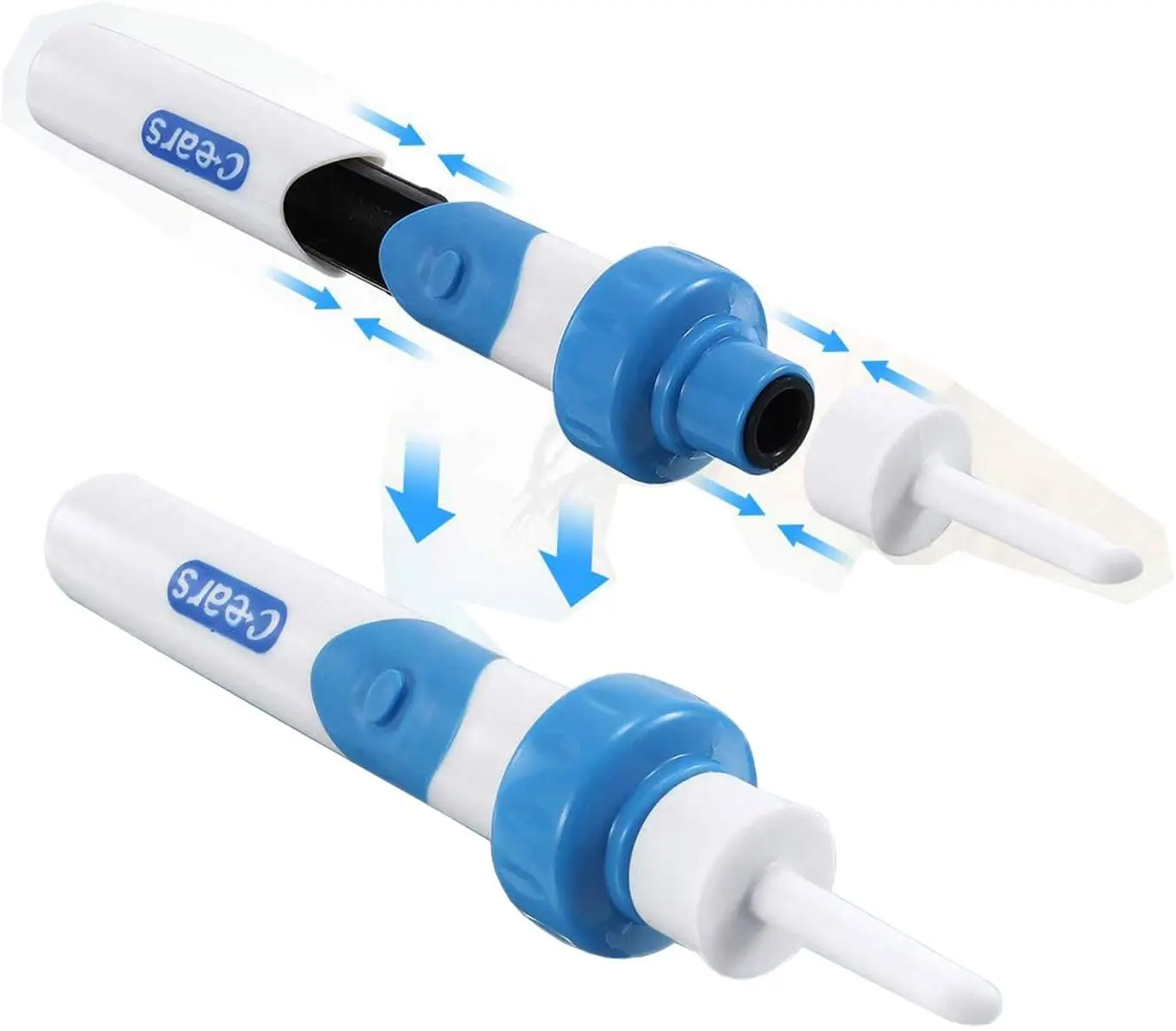 Electric Ear Cleaner Vacuum Ear Wax Dirt Fluid Pick Remover Device Cordless Safe Vibration Painless Earpick Ear Cleaning Tools