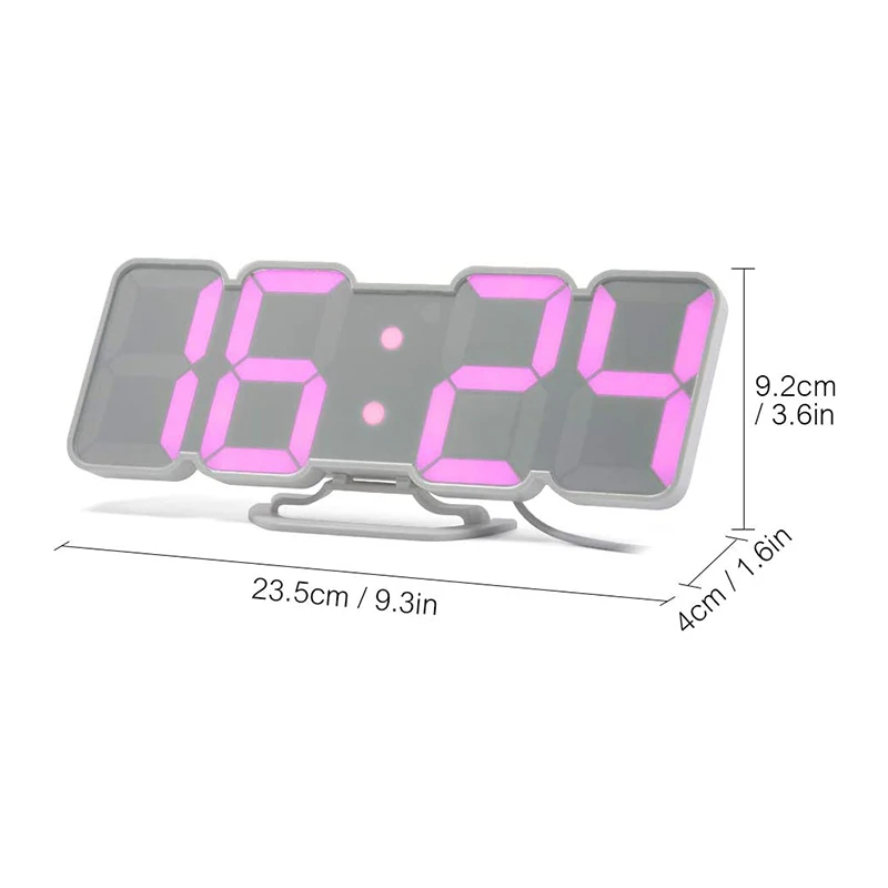 Led modern Table Clock China Factory Direct Supply 3d Alarm Desk Digital Clocks