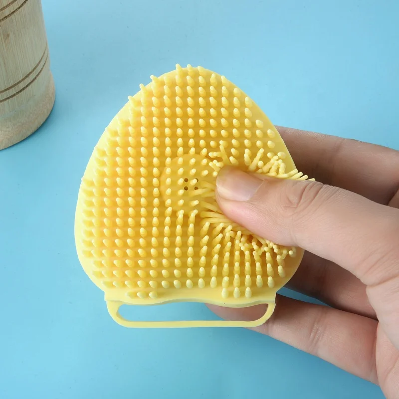 Silicone Body Brush Bath Scrubber Shower Gel Dispenser