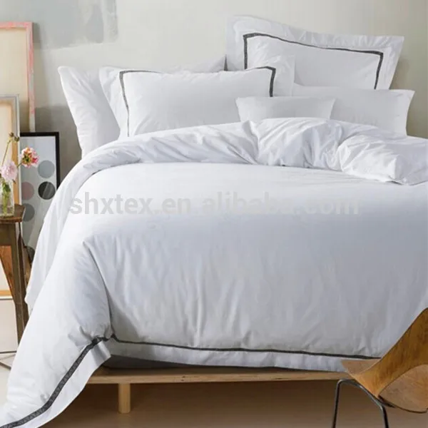 100% cotton 200-400 thread count hotel ropa de cama poly cotton sheet bed sheet for hotel