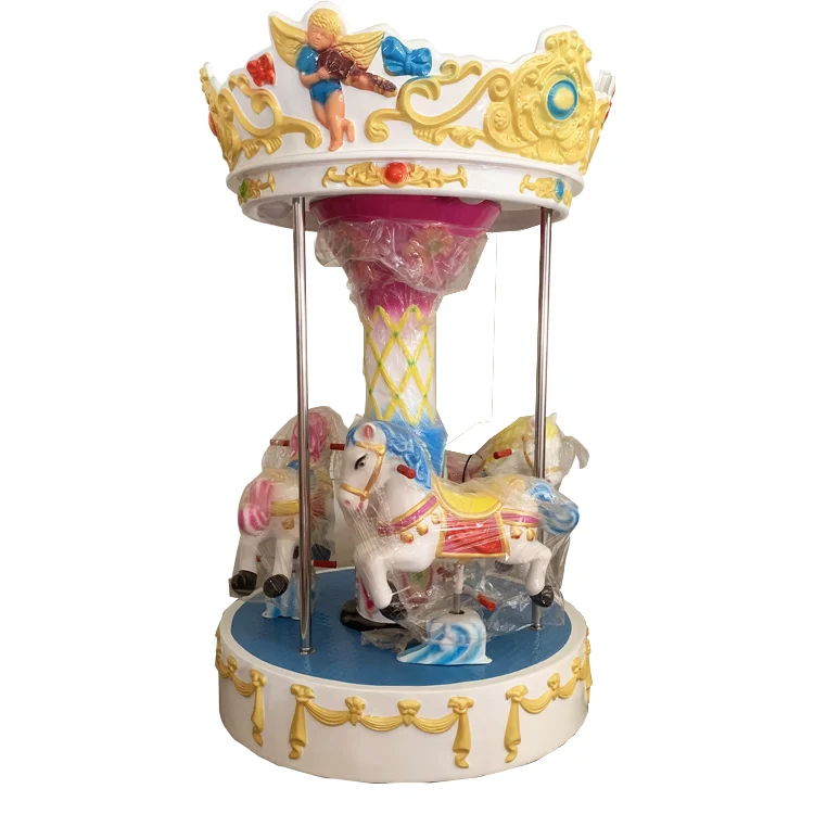 Wholesale Coin Operated Carousel Machine Kids Amusement Park Machine  Paradise Mini Carousel