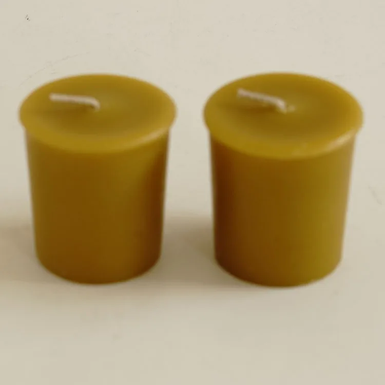 Pure beeswax votive candle set of 4