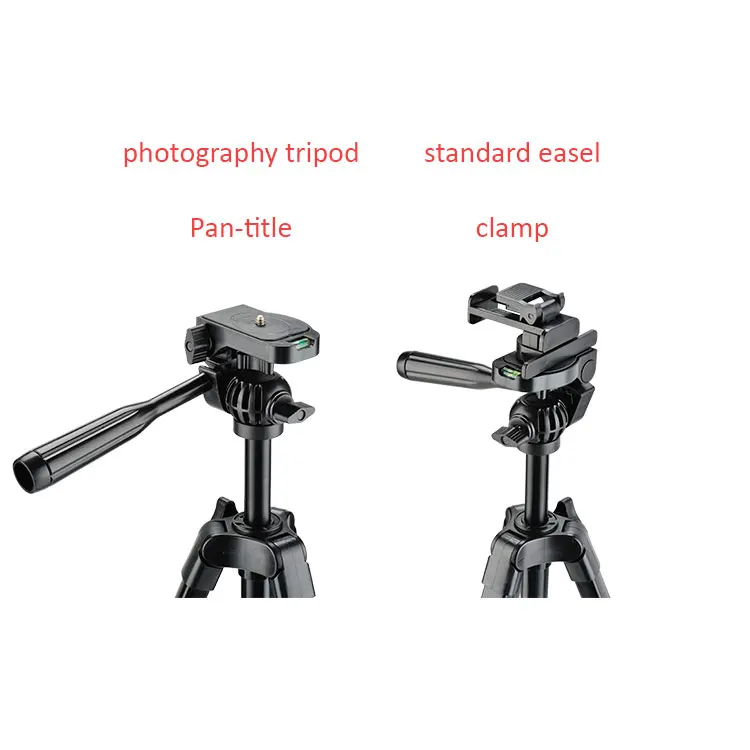 2020 New 58 Inch high quality black color Aluminum artist painting easel stand