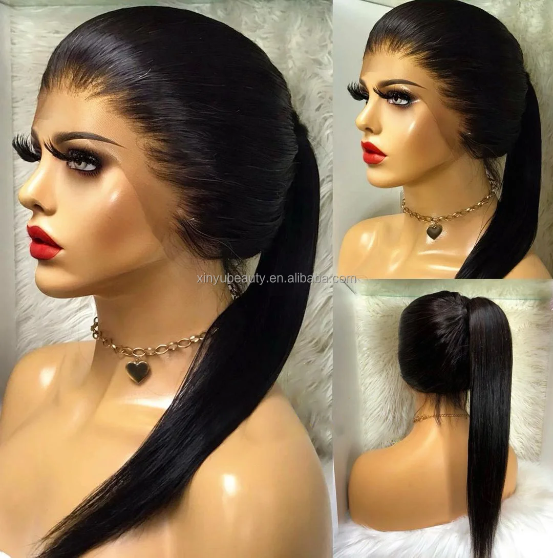 Cheap Peruvian Human Hair Lace Front Wigs For Black Women Natural Hair HD Lace Frontal Wig Vendors Full Lace Human Hair Wigs