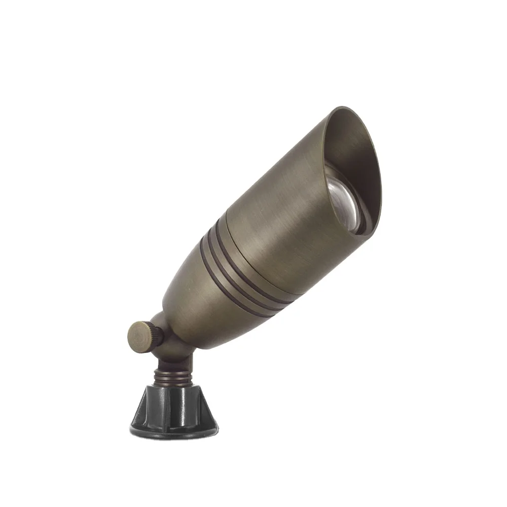 Die-cast Brass LT2505 low voltage 12V AC/DC 2-12W Adjustable LED Spot light for outdoor landscape lighting