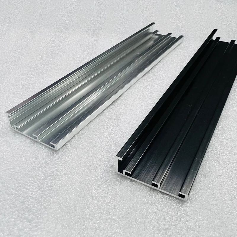 bending round square wall mounted picture photo mirror frame brush gold color extrusion aluminum profile