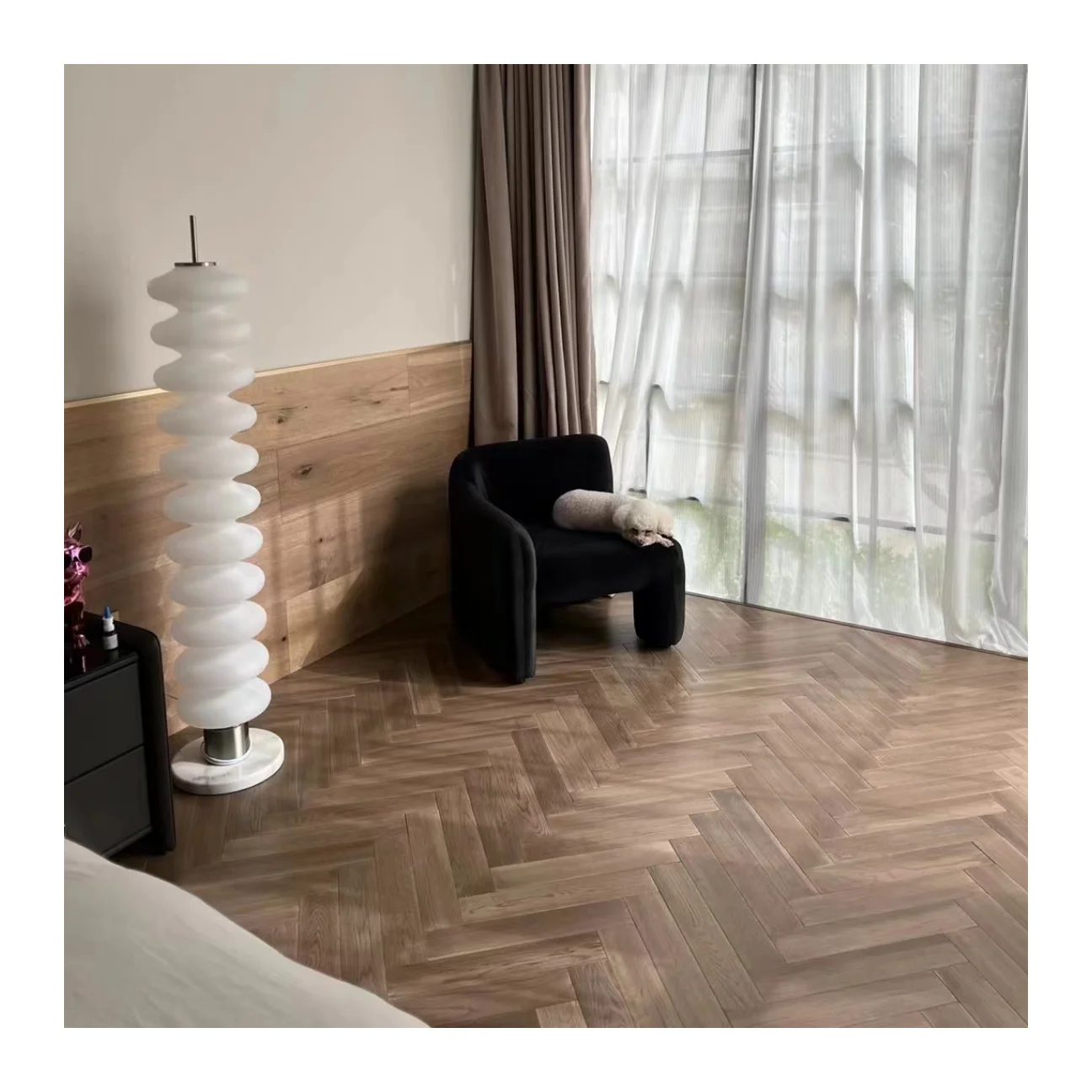 Rustic style in 14mm thickness Tongue &Groove Parquet Herringbone Wood Flooring cheap price engineered wood flooring for house