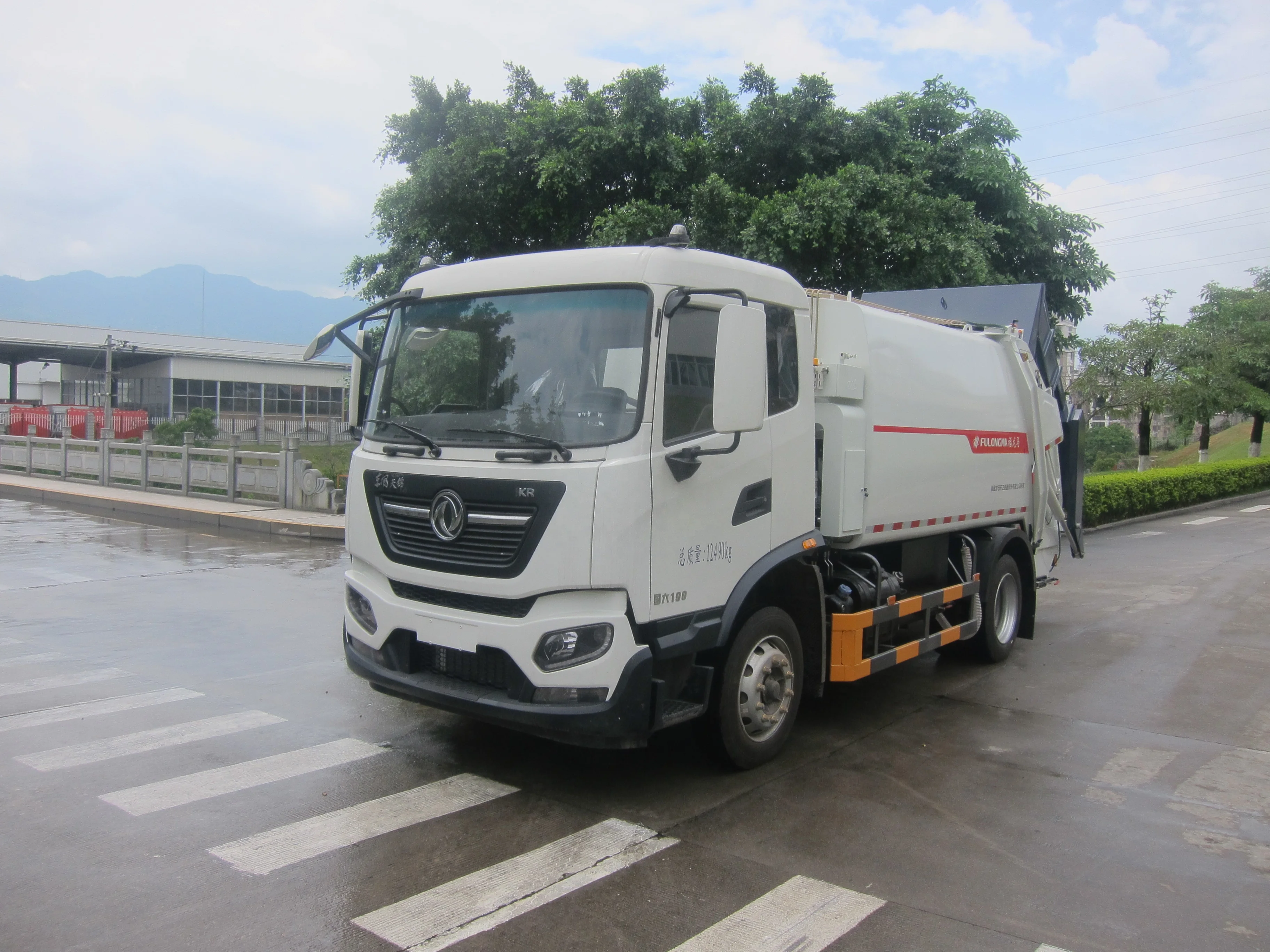 Хит продаж мусоровоз FULONGMA среднего размера 12 тонн куб.