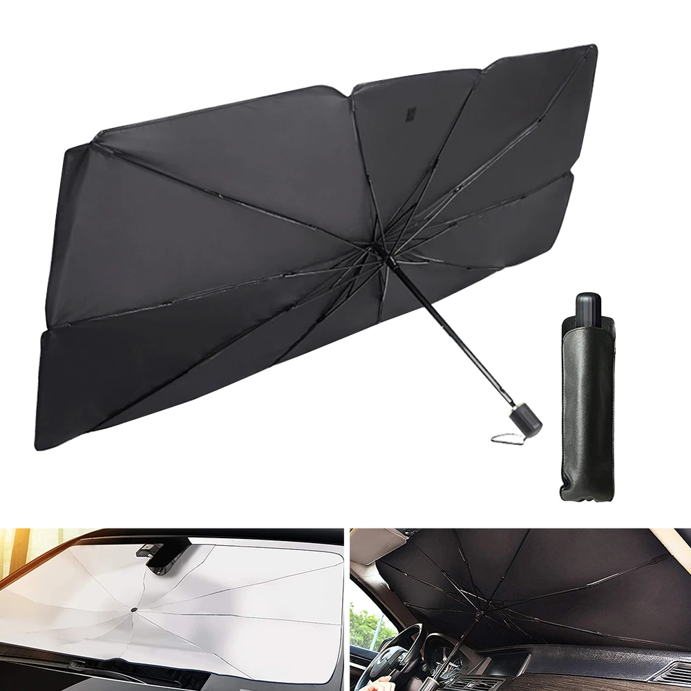 Car Sunshade Umbrella UV Windshield Cover Foldable Heat Insulation Sun Windscreen Blind Auto Protection Accessories