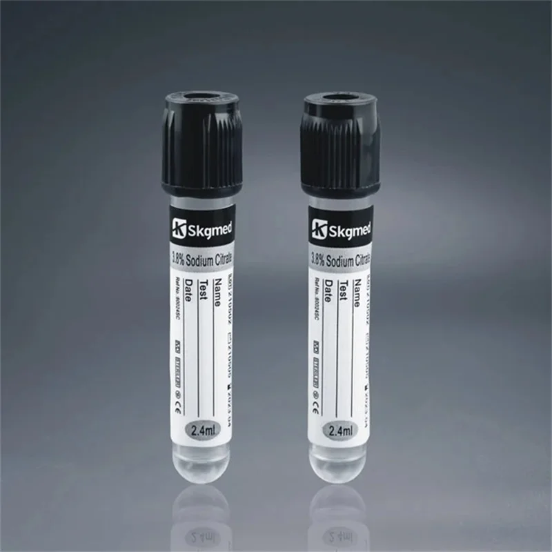 Sterile Green Plastic Disposable Citrate Vacuum Blood Collection Tube Esr 3.8% Sodium Citrate 13*75mm