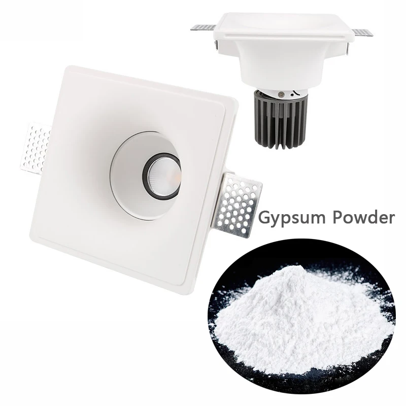 Professional Design Indoor GU7W 10W Commercial Lighting Dimmable Frameless Recessed Led Gypsum Lamp