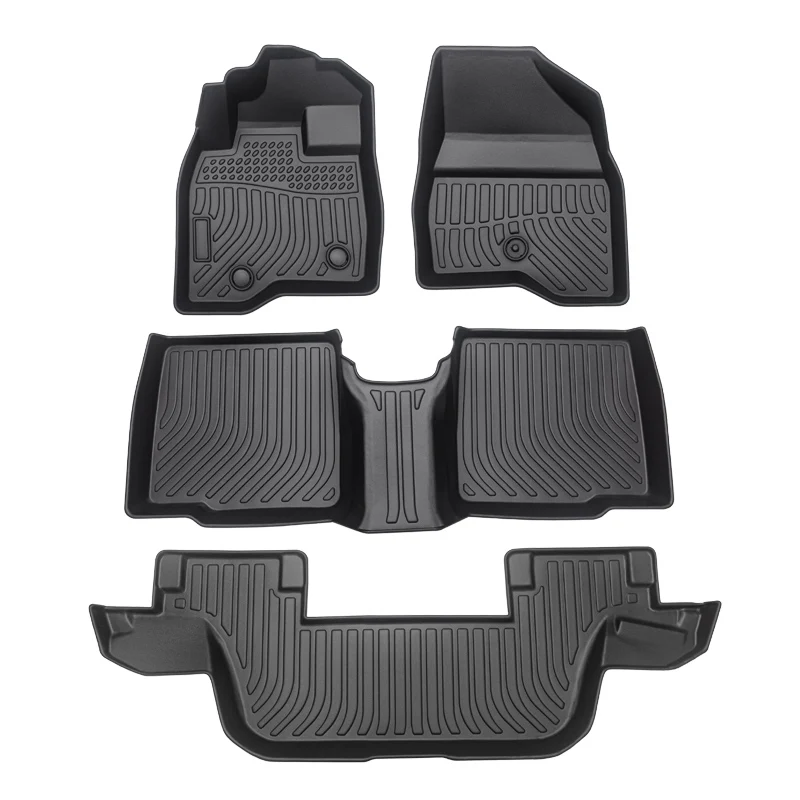 MU Anti-skidding Clean Car Floor Mats TPE Car Mats For FORD Explorer 7 Seat Bench 2015-2019