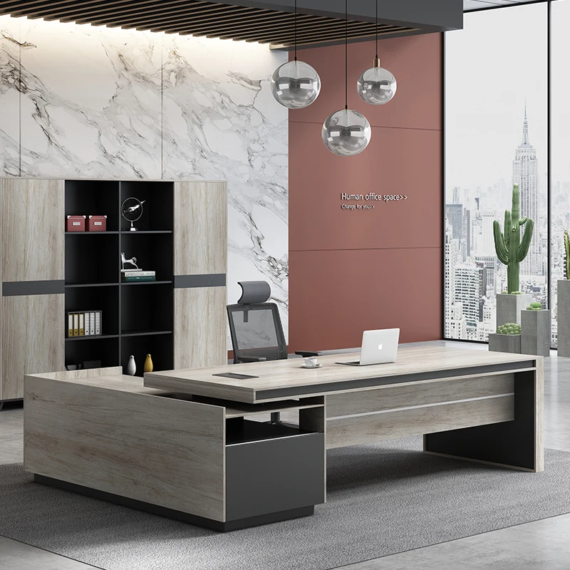 Компьютерный стол для менеджера, офисная мебель, дизайн