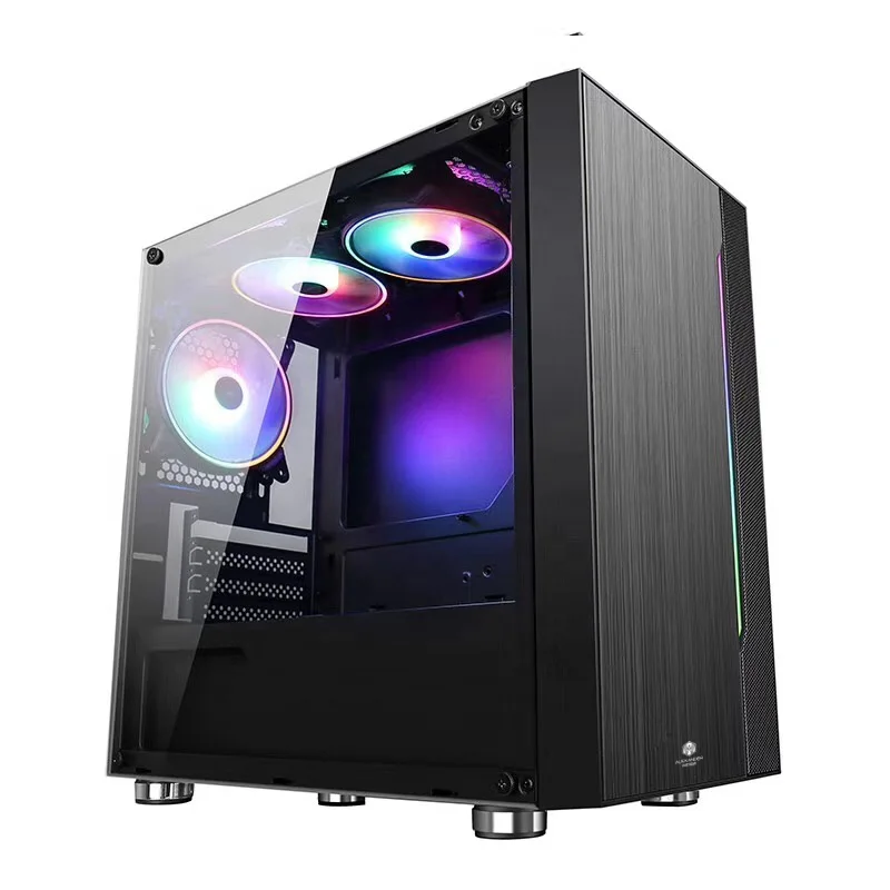 Лидер продаж игровой чехол для микрокомпьютера с полосками ARGB дополнительная акриловая боковая