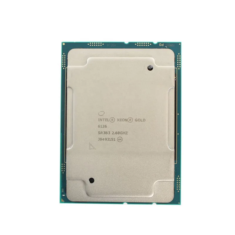 server processor Xeon Original used Intel Xeon Gold 6126  2.60GHz  twelve cores 19.25MB  125W processor cpu 6128 6130 6132