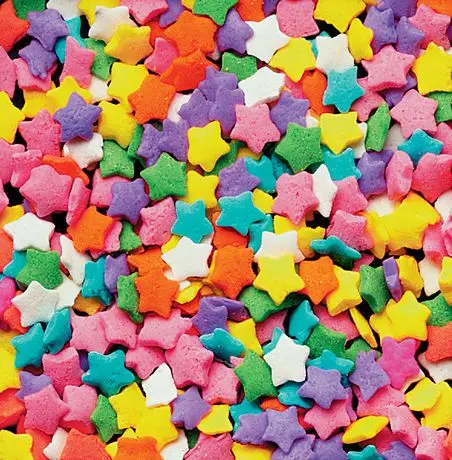 Cake decoration sugar candy  multicolour star sugar Baking materials cake sprinkles