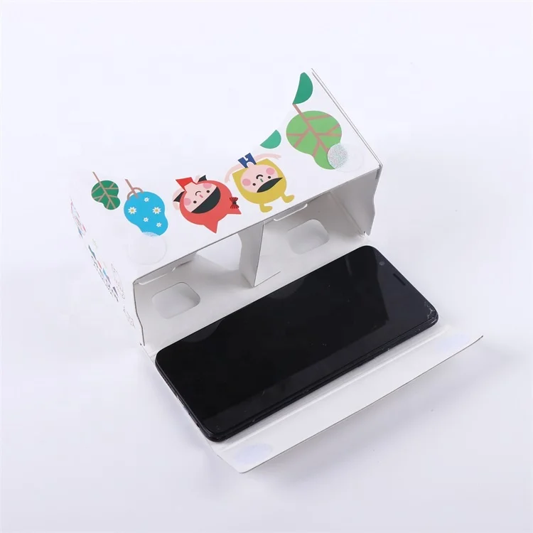 Flat Design Vr Cardboard Google 3d Glasses Headset Folding Pop Up Google Cardboard Vr 3d Glasses