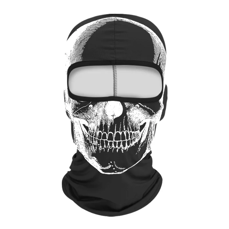 Top Sale Outdoor Sports  Ice Silk Mask Monster head wear Motorcycle Riding Head Cover Skull Cycling Balaclava