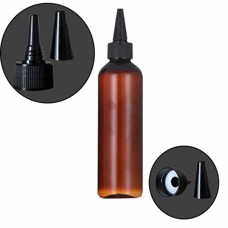 30ml  50ml 100ml 120ml 150ml 200ml Plastic hair oil applicator bottle for flavorings and hair oil
