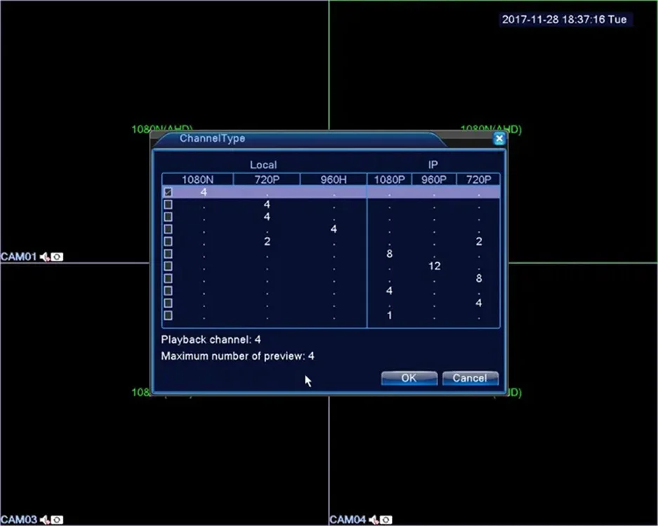 1080P 2MP 5MP Surveillance AHD Xmeye 8 16 4 Channel Cameras Security CCTV Dvr Digital Video Recorder