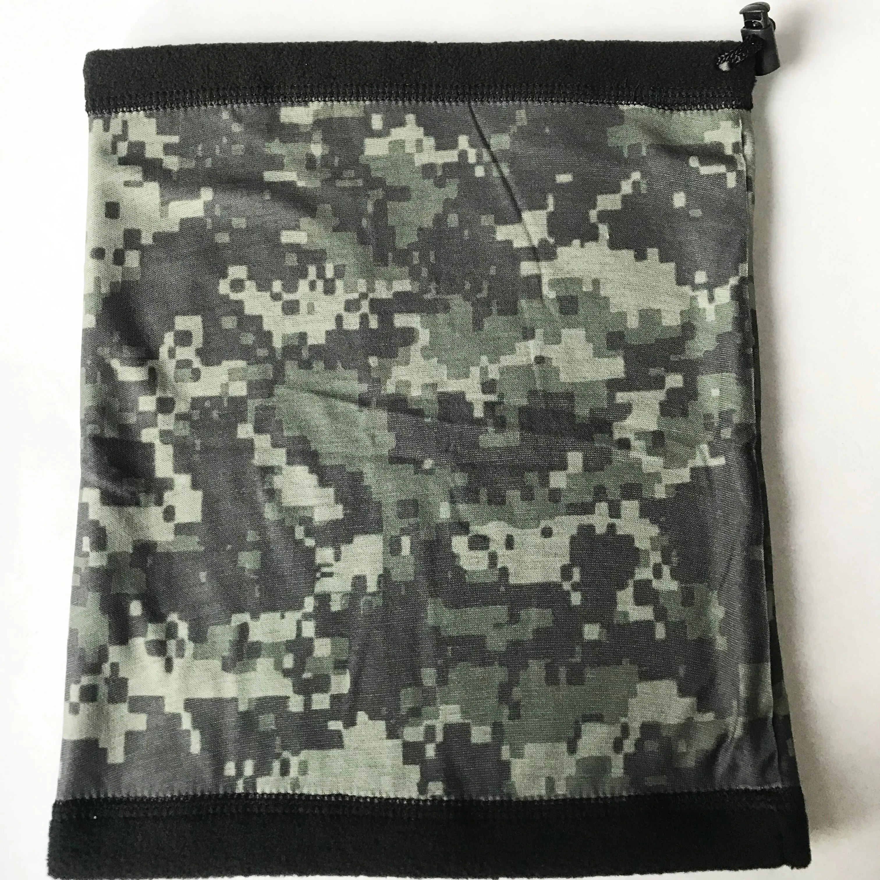 Custom Sublimation Printing Winter Warm Adjustable Polyester Camo Double Layered Fleece Tubular Neck Gaiters Scarf Bandana