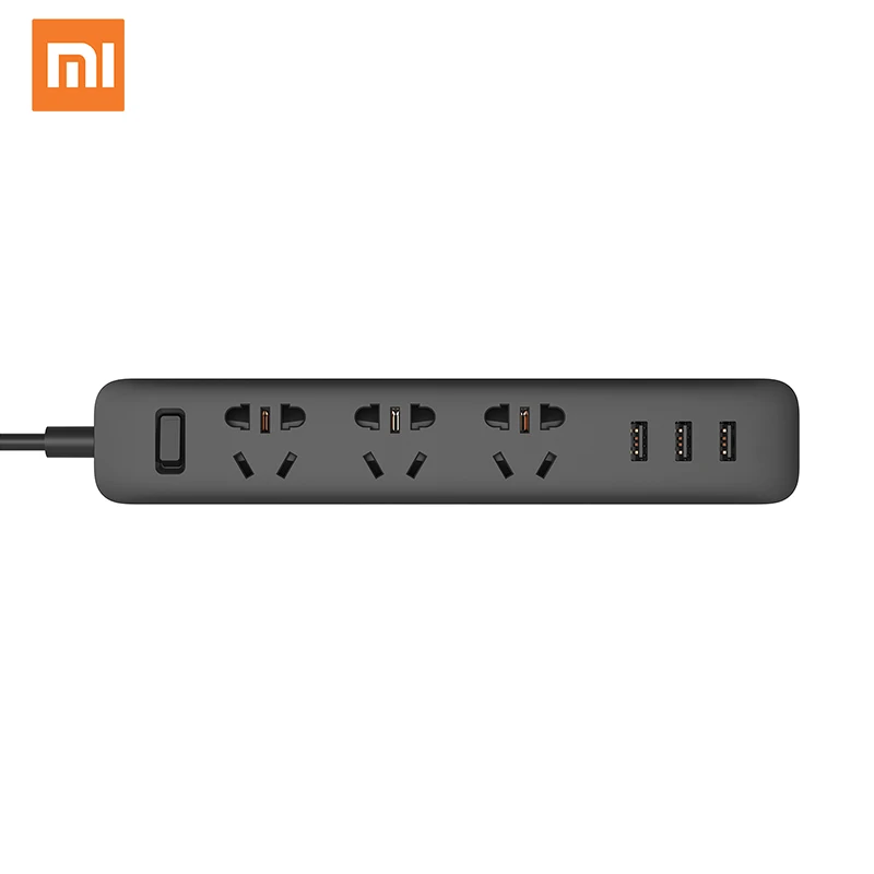 
[Global version] Original Xiaomi MI Power Strip 3 USB Ports Smart Fast Charging Standard Extension Socket Plug 
