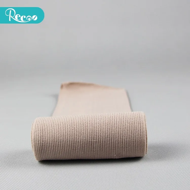 Free samples Manufacturing Medical Breathable Skin Color Cotton High Elastic Bandage for Legs Ankle Knee Tummy Body Compression
