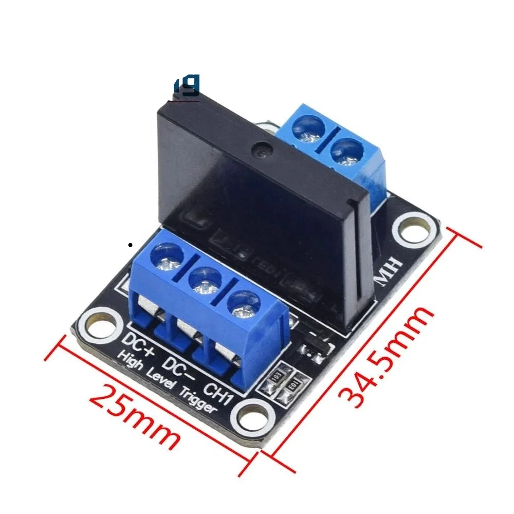 1/2/4/8 channel 5V low level solid state relay module with fuse 250V2A