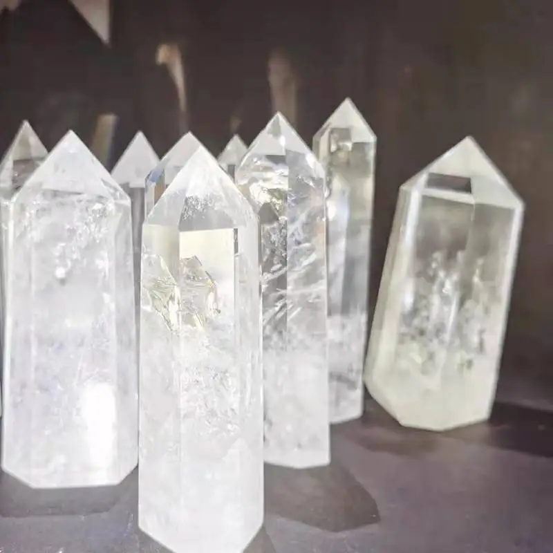 Wholesale Natural healing Crystals Clear Crystal Quartz Wand Point