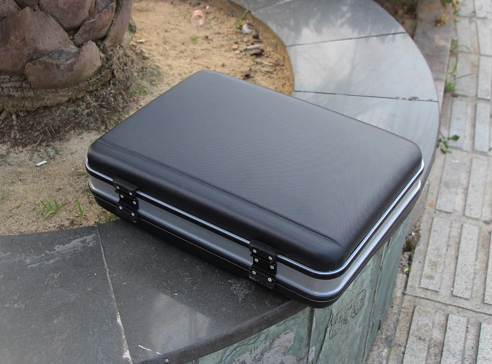 Customization  ABS Aluminum Frame Case Suitcase Luggage Computer with Password Lock Equipment Carry-on Briefcase