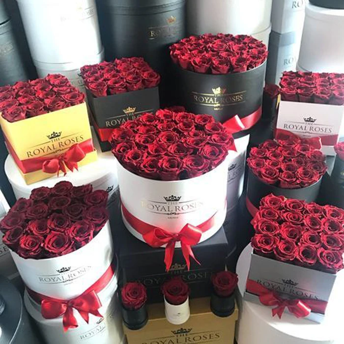 Красивая круглая коробка для шляп очень большая цветов Cajas De Flores