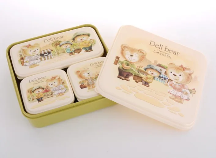 Eco-Friendly custom oem BPA Free lovely plastic lunch box with cute CMYK printing For School kids