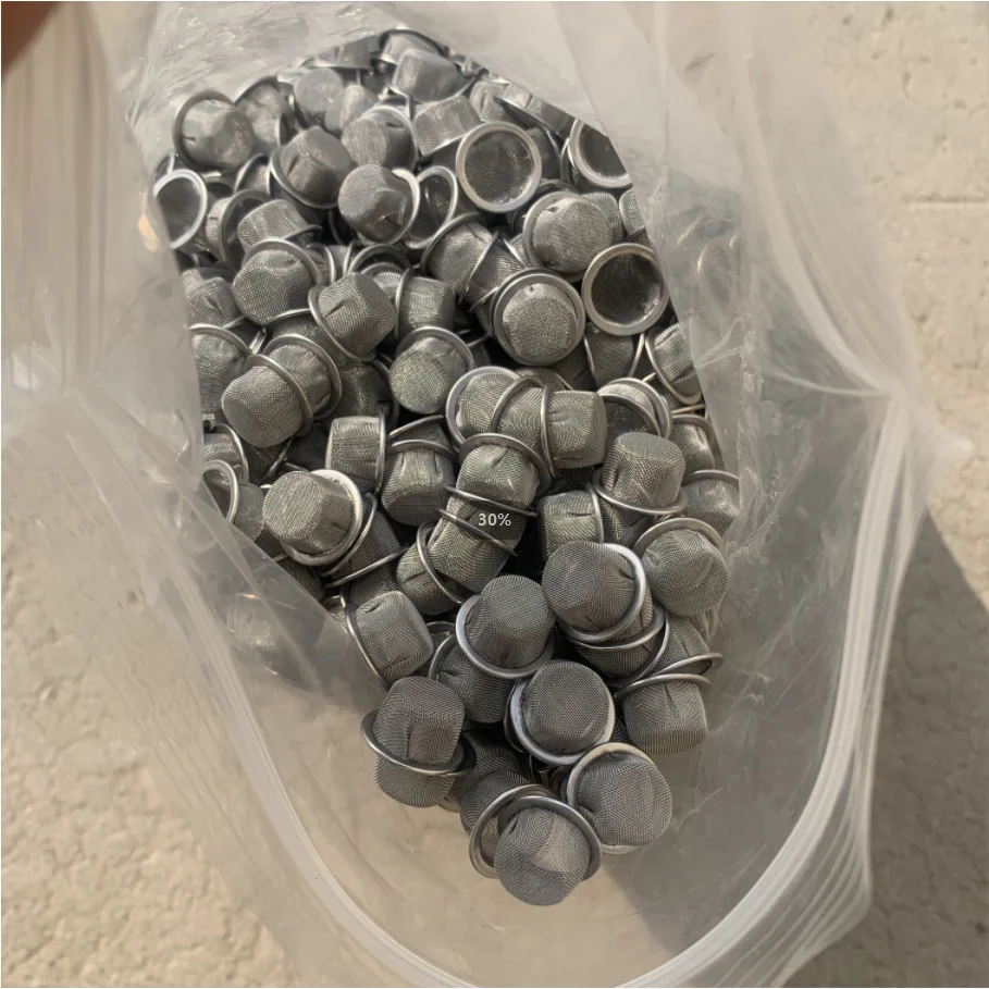 Wholesale Custom Brass Stainless Steel Smoking Pipe Screen Tobacco Pipe Screen Mesh Filter Bowl