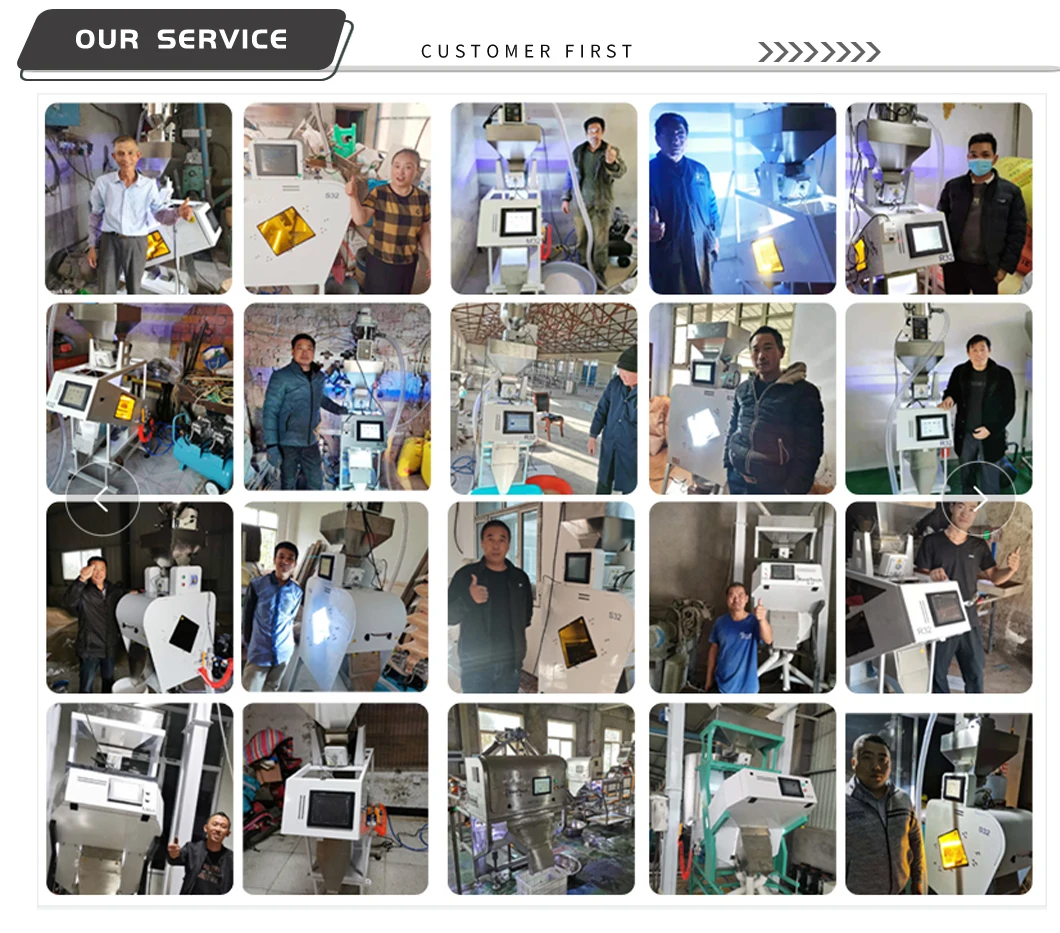 Color Sorter Machine Recycle Plastic Pet PVC PP PS Flakes Granules Color Sorting Selector Machine with WIFI Remote Service