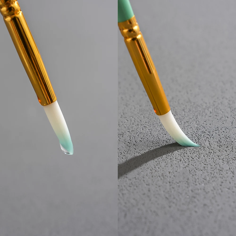 Xin Bowen 4 Pieces Macaron Handle Intermediate Paintbrushes Set Acrylic Watercolor and Oil Artist Painting Gouache Art Brush