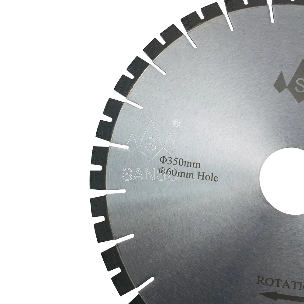 SANSO U Shaped Special Design Segmented Diamond Multi Tool Circular Flush Cut Saw Blades For Cutting Granite
