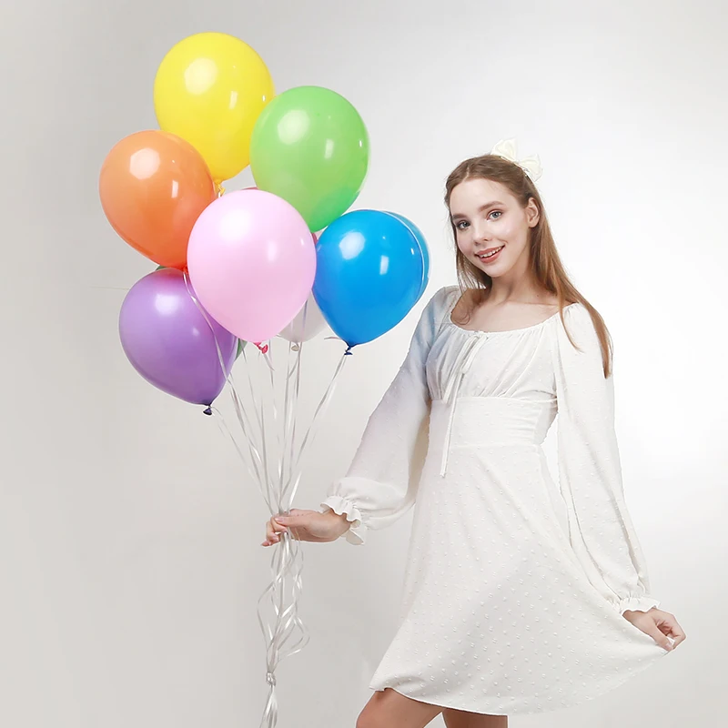 12inch thickened matte balloon Birthday helium gas for balloons Worldwide export balloons pack of 100