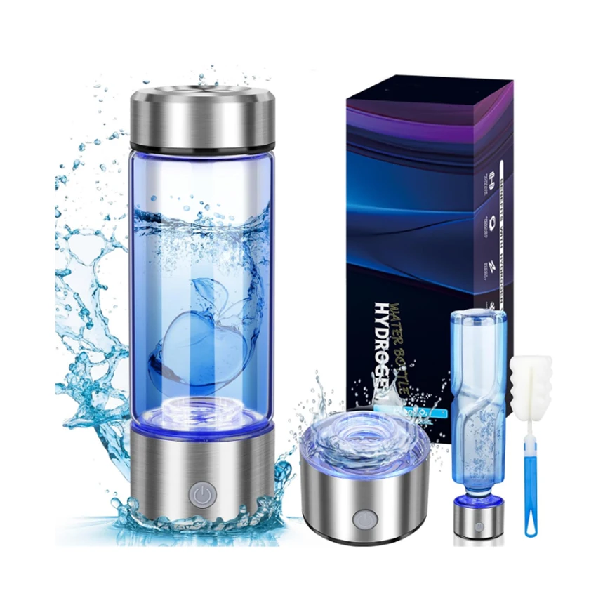 Wholesale Portable Hydrogen Water Ionizer Machine PEM SPE Technology Generator Hydrogen Glass Hydrogen Custom Water Bottle