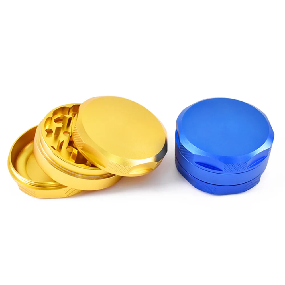Hot Selling Hexagon Grinder 3 Parts Smoking Zinc Metal Custom Logo Cigarette Grinder Crusher