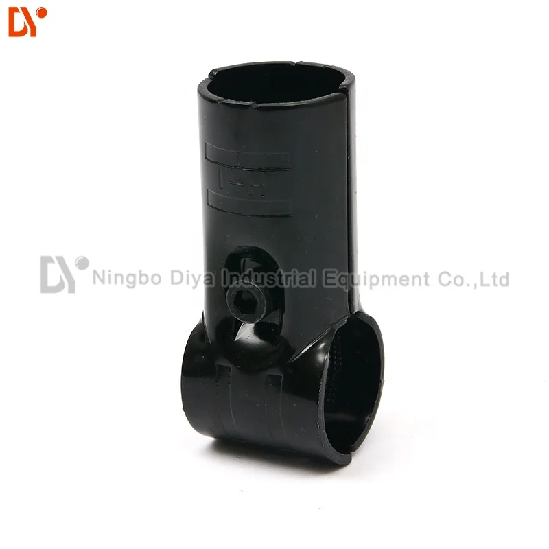 HJ-1 lean pipe connector for assmbly of T-shape or L-shape structure with two lengths of pipe