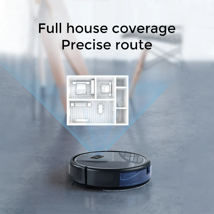 K186 camera visual navigation WIFI connection work with Alexa and google assistant OEM customized logo Robot Vacuum Cleaner