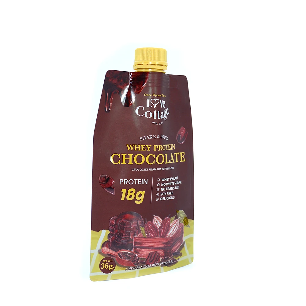 Stand up packing Beverage Juice bags Three Side Seal Bags Heat Seal Plastic Spout Pouch Bags for Liquid Packaging