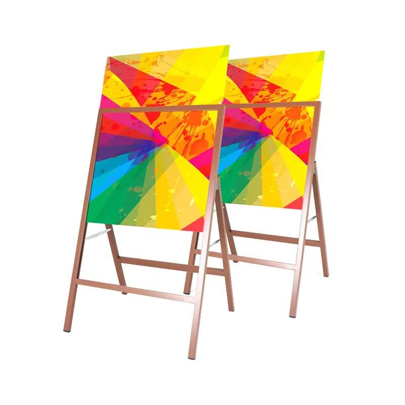 Advertising Support Board Sign Poster display stand racks Adjustable Metal Banner price tag table top holder photo frame