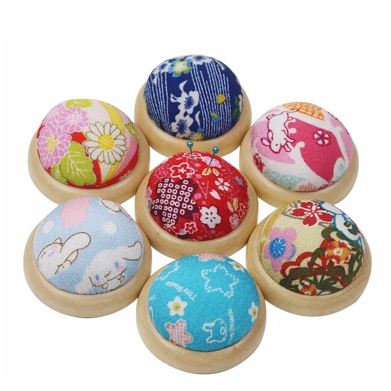 Floral Printed Needle Pin Cushion Holder DIY Handcraft Tool Stitch Needle Pincusion Sewing Needlework Accessory New Year Gifts