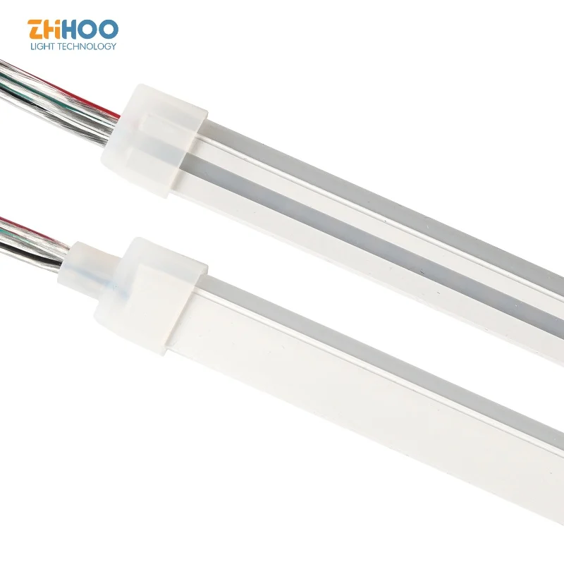 24v Led Silicone Rgb Neon Strip Light Ip67 Waterproof Flexible Flat Neon Light Rope Light