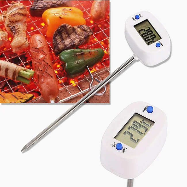 Dropshipping  Mini Flexible BBQ Meat Kitchen Cooking LCD Display Food Digital Thermometers