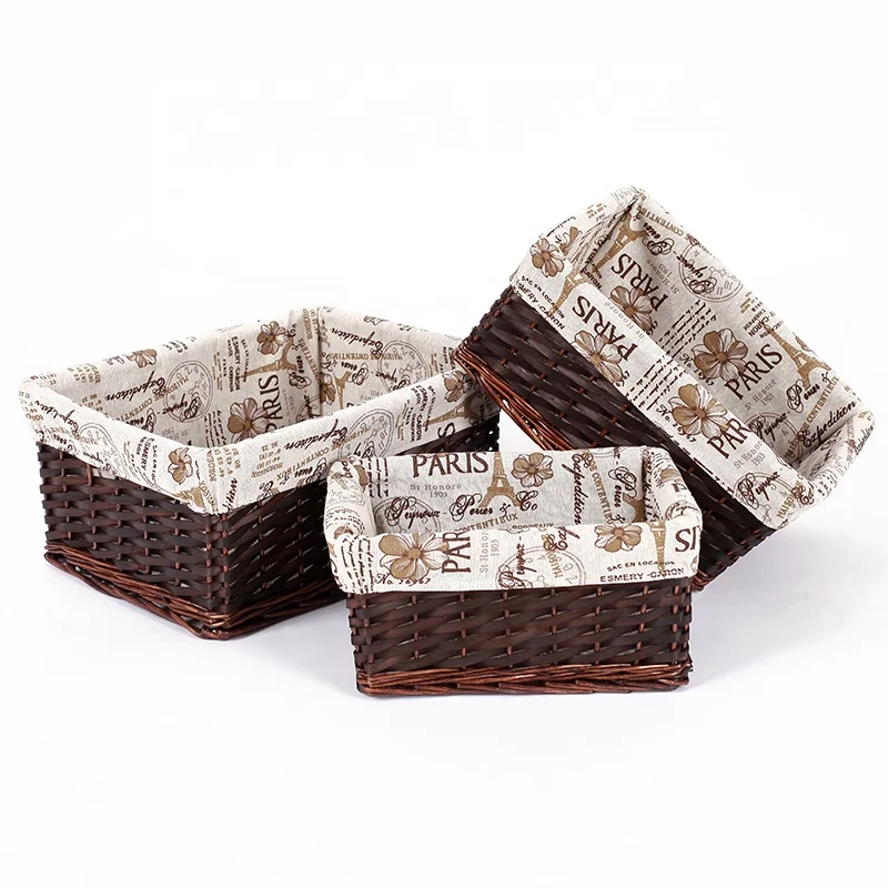 Wicker laundry basket kid toy storage boxes bin organizer clothes dirty laundry basket storage baskets bins