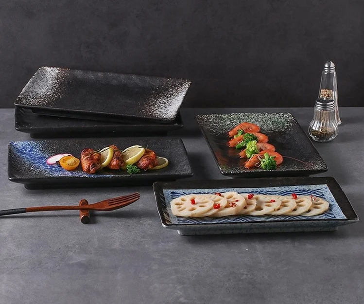 Tivray Stoneware Home Restaurant Party Dinner Slade Dessert Plate 10 Inch Hand Made Glazed Porcelain Pottery Ceramic