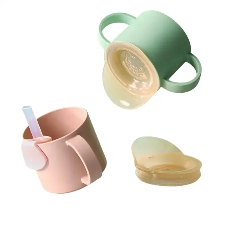 Портативная чашка для воды с ручкой и крышкой