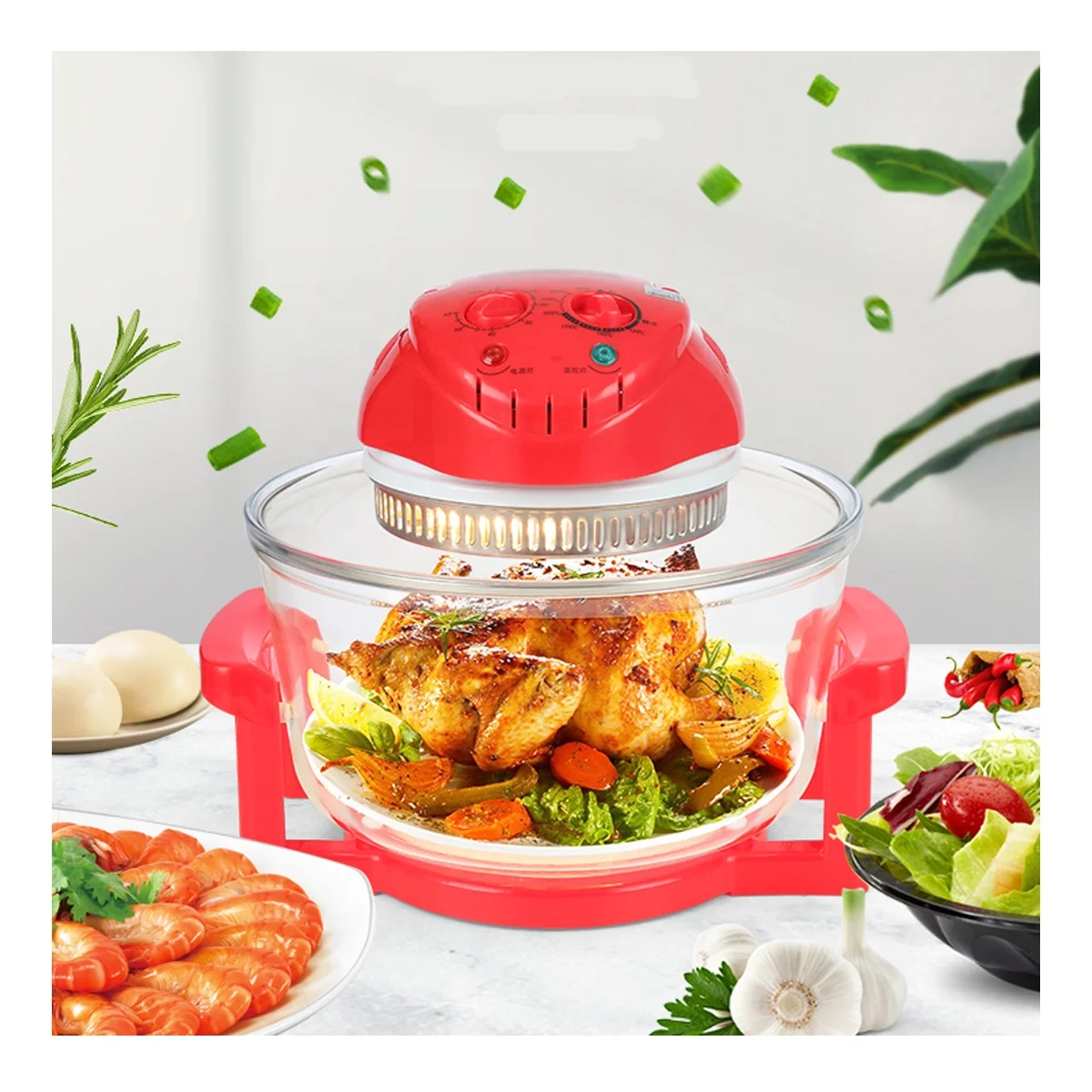 Factory Price 12l Healthy Digit Electric Halogen Oven Air Fryer Freidora De Aire Microwave Oven with Grill and Air Fryer